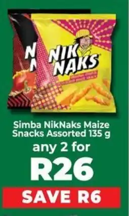 Food Lover's Market Simba NikNaks Maize Snacks Assorted offer