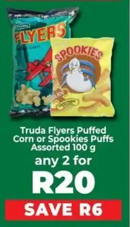 Food Lover's Market Truda Flyers Puffed Corn or Spookies Puffs Assorted offer