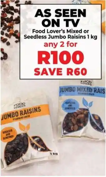 Food Lover's Market Food Lover's Mixed or Seedless Jumbo Raisins offer