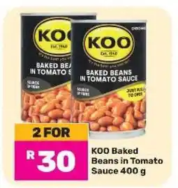 Game Koo Baked Beans in Tomato Sauce 400 g offer