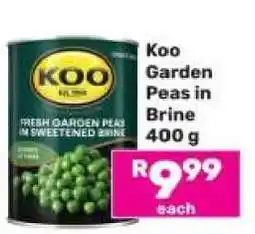 Game Koo Garden Peas in Brine 400 g offer