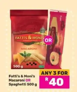 Game Fatti's & Moni's Macaroni or Spaghetti offer