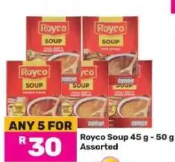Game Royco Soup 45 g - 50 g Assorted offer