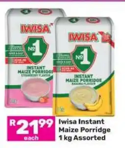 Game Iwisa Instant Maize Porridge 1 kg Assorted offer