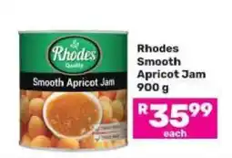 Game Rhodes Smooth Apricot Jam 900 g offer