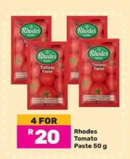 Game Rhodes Tomato Paste 50 g offer