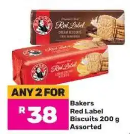 Game Bakers Red Label Biscuits 200 g Assorted offer