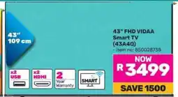 Game 43 FHD VIDAA Smart TV (43A40) offer