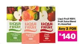 Game Liqui Fruit 100% Fruit Juice Blend 2 L Assorted offer