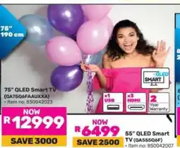 Game 75 QLED Smart TV (QA75Q6FAAUXZA) offer