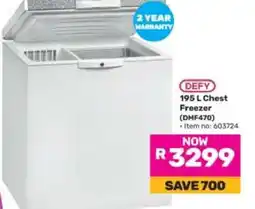 Game DEFY 195 L Chest Freezer (DMF470) offer