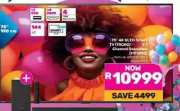 Game 75 4K QLED Smart TV (7506Q) PLUS 2.1 Channel Soundbar (HS1800) offer