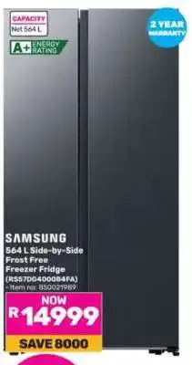 Game Samsung 564 L Side-by-Side Frost Free Freezer Fridge offer