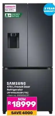Game Samsung 470 L French Door Refrigerator offer