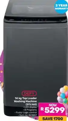 Game DEFY 14 kg Top Loader Washing Machine (DTL160) offer