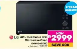 Game LG 42 L Electronic Grill Microwave Oven (MH8265DIS) offer