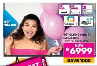 Game 60” QLED Google TV offer