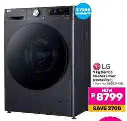 Game LG 9 kg Combo Washer Dryer (F2V5FRPY3) offer
