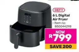Game DEFY 6 L Digital Air Fryer offer
