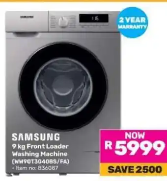 Game Samsung 9 kg Front Loader Washing Machine offer