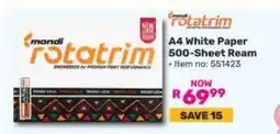 Game Mondi Rotatrim A4 White Paper 500 Sheet Ream offer
