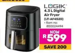 Game LÖGIK 4.3 L Digital Air Fryer (LT-AF452D) offer