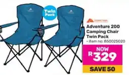 Game Adventure 200 Camping Chair Twin Pack offer