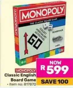 Game Monopoly Classic English Board Game offer