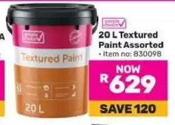 Game 20 L Textured Paint Assorted offer