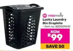 Game Lucky Laundry Bin Graphite offer