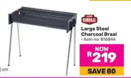 Game Large Steel Charcoal Braai offer