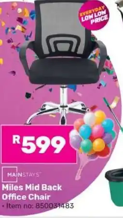 Game Miles Mid Back Office Chair offer