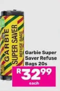 Game Garbie Super Saver Refuse Bags 20s offer