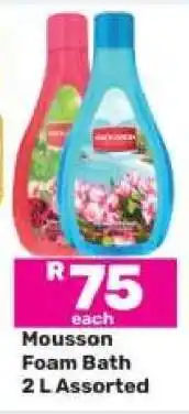 Game Mousson Foam Bath 2 L Assorted offer