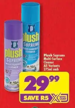 Shoprite PLUSH SUPREME MULTI-SURFACE CLEANER offer