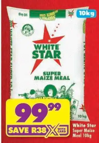Shoprite White Star Super Maize Meal-10Kg offer