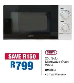 OK Furniture DEFY 20ℓ Solo Microwave Oven White offer