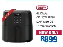 OK Furniture DEFY 6L Digital Air Fryer Black offer