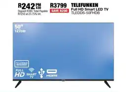 OK Furniture TELEFUNKEN Full HD Smart LED TV TLEDDS-50FHDB offer