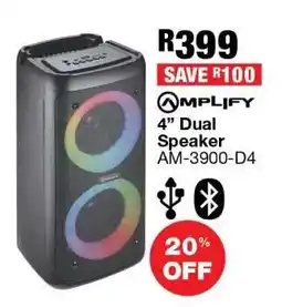 OK Furniture Amplify 4” Dual Speaker AM-3900-D4 offer