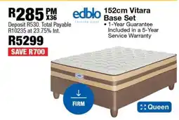 OK Furniture 152cm Vitara Base Set offer