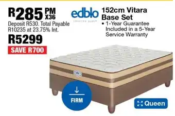 OK Furniture 152cm Vitara Base Set offer