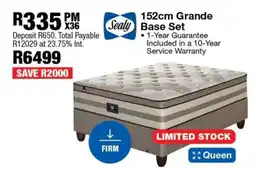 OK Furniture 152cm Grande Base Set offer