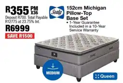 OK Furniture 152cm Michigan Pillow-Top Base Set offer