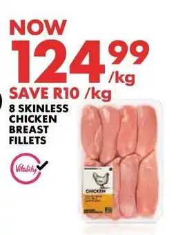 Woolworths 8 Skinless Chicken Breast Fillets offer