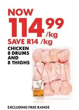 Woolworths Chicken 8 Drums and 8 Thighs offer