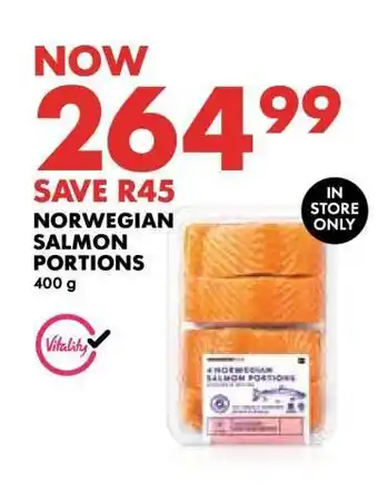 Woolworths Norwegian Salmon Portions offer