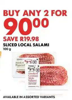 Woolworths Sliced Local Salami offer