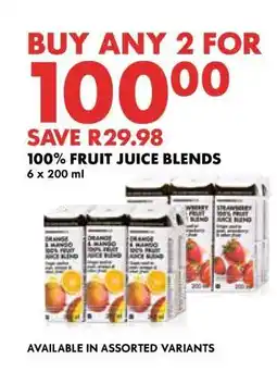 Woolworths 100% Fruit Juice Blends offer