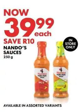 Woolworths Nando's Sauces offer